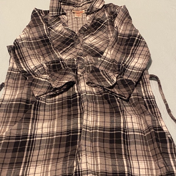 Girls plaid 3/4 length sleeve - Picture 1 of 1